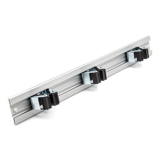 BIGBOXX Magnetische Gerätehalterleiste in Silber mit 3 Klemmhaltern - Bild 1