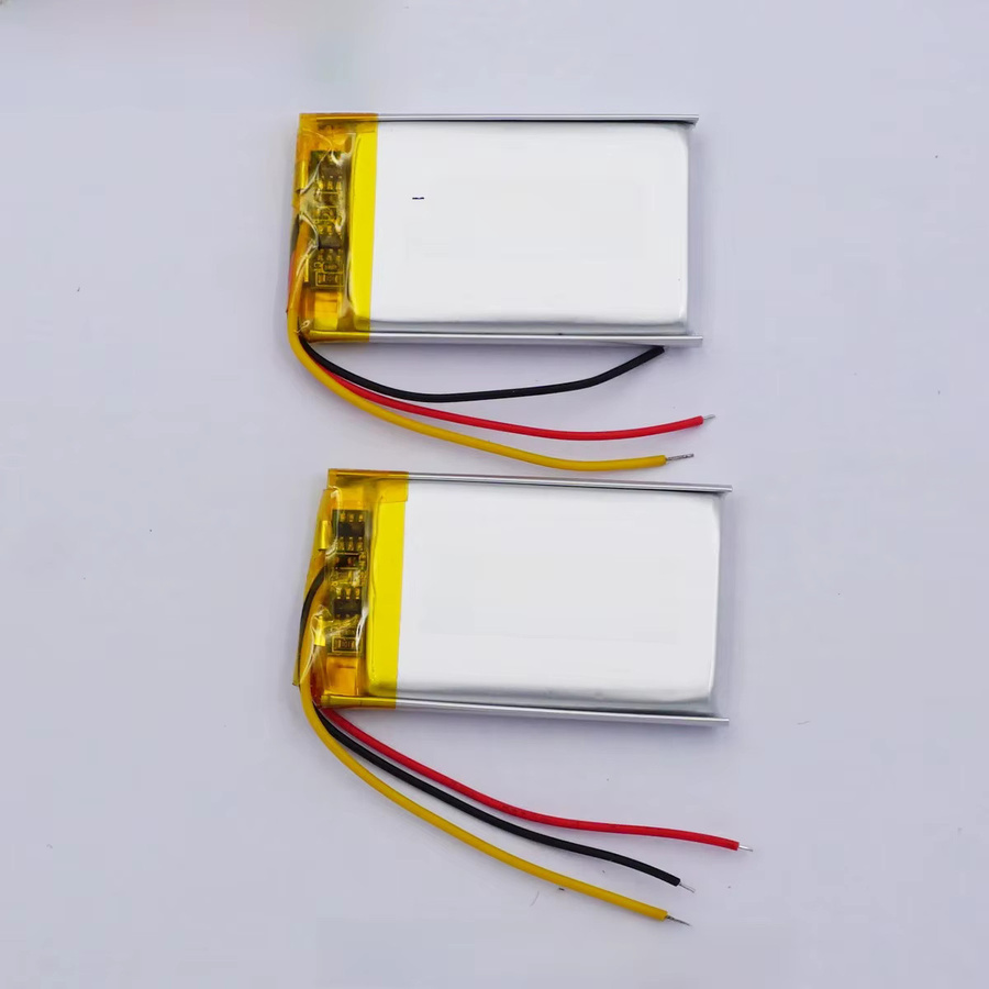 2er-Set XINJ Li-Polymer Ersatzakku 3,7 V 500 mAh 1,85 Wh Silber für GPS, MP4-Player, Autokameras und Dashcams - Bild 1