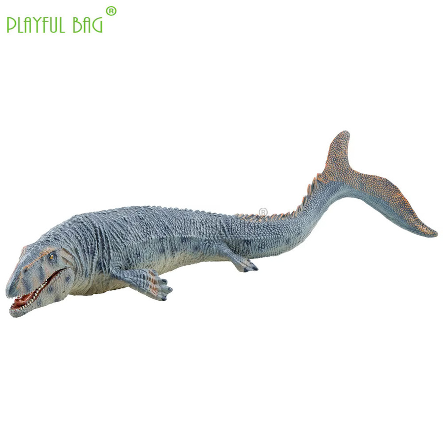 PLAYFUL BAG Prognathodon-Mosasaurier-Modell, Dinosaurier-Statue, Grau - Bild 2