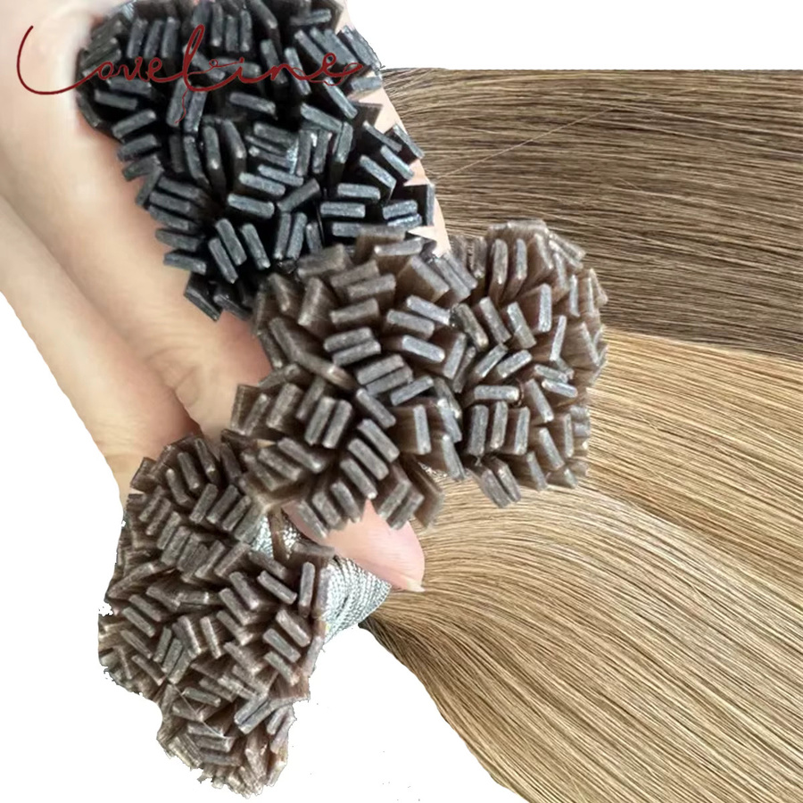 Loveline Mini K Tips Echthaarverlängerungen, Schwarzblond, 15 A - Bild 4