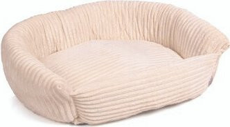 Wallace & Jones Hundebett Cordo in Beige, Größe M, mit abnehmbarem Bezug und rutschfester Unterseite - Bild 1