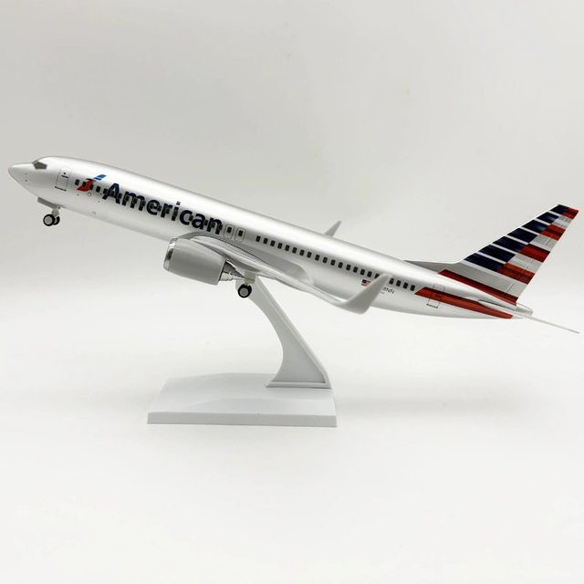 ZOCO America Airways 737 B737 Flugzeug, Modellbausatz, 1:130, Harz, mit Ständer - Bild 1