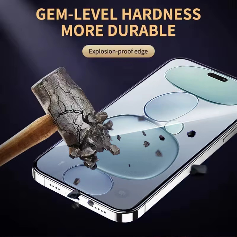 3er-Set gehärtetes Glas Displayschutzfolie für Xiaomi Civi 5 Pro, transparent, Fingerabdruck-Entsperrung kompatibel - Bild 3