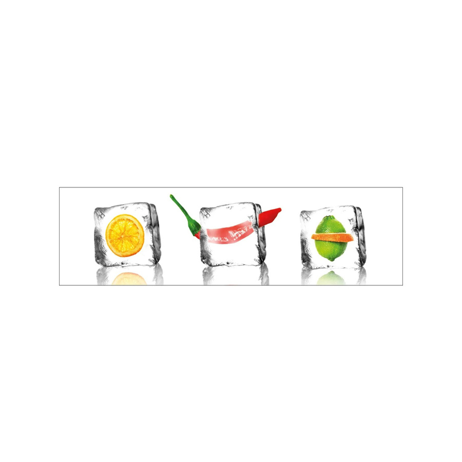 MySpotti Küchenrückwand Profix Cucina Eisfrüchte in Kristallklar und Multicolour, B/H: 60 x 210 cm - Bild 1