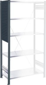 Kappes Regalseitenwand RasterPlan Schlitzplatten aus Stahl in Anthrazit inklusive Befestigung H: 100 cm, B: 45 cm - Bild 1