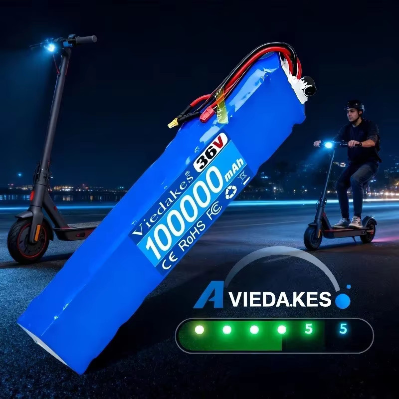 Xiaomi M365 Pro Akku 36V 100000mAh Li-Ionen-Akkupack 10S3P in Blau - Bild 3