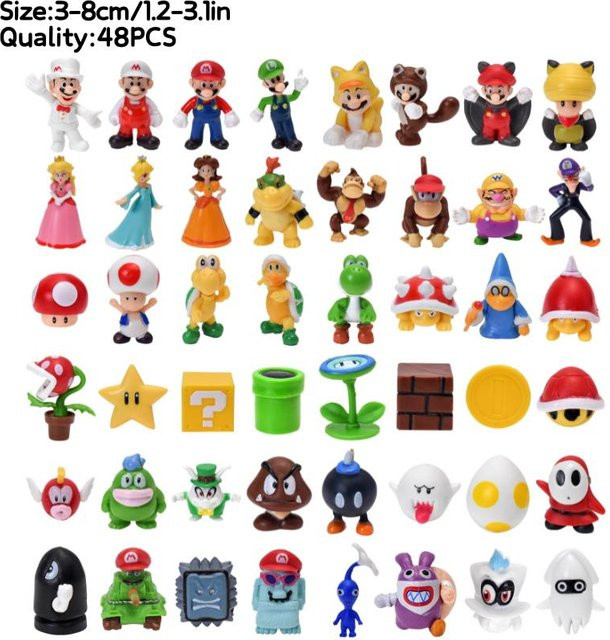 Fashnics Super Mario Figuren, 3-48-teiliges Set, ab 3 Jahren - Bild 1