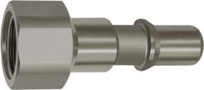 Riegler Nippel für Kupplungen NW 8, ISO 6150 C, Edelstahl, G 3/8 IG, Silber - Bild 1