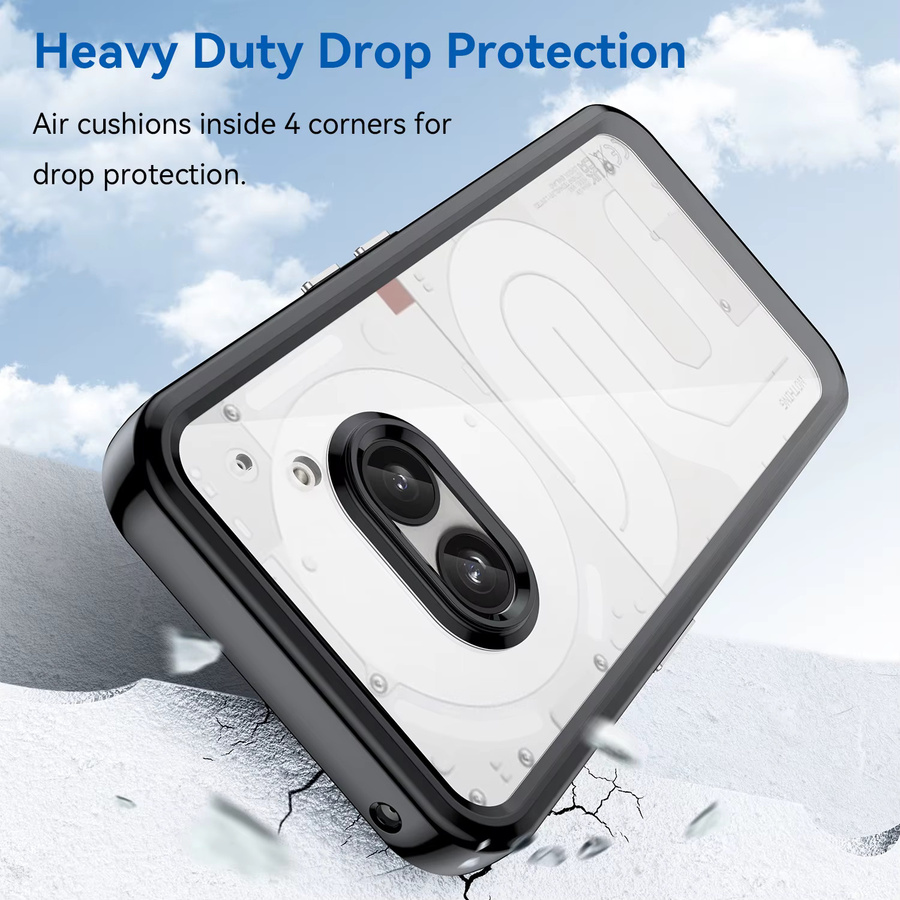 Nothing Phone 2a Schutzhülle Transparent mit Soft Frame und Hard Case Design - Bild 4