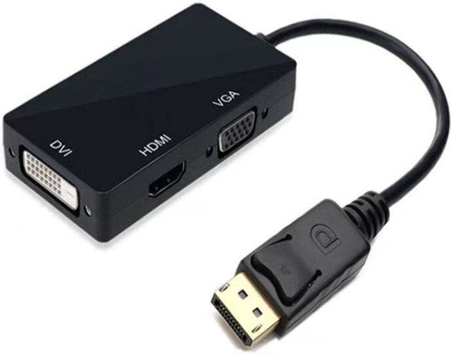 WEFAWAN DisplayPort auf HDMI Adapter Konverter für Full HD 1080P in Schwarz - Bild 1