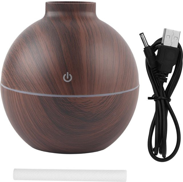 ZuiyouBeauty1 Aroma Diffusor und Luftbefeuchter mit LED-Licht und Timer, Multicolour und Braun, 130 ml - Bild 1