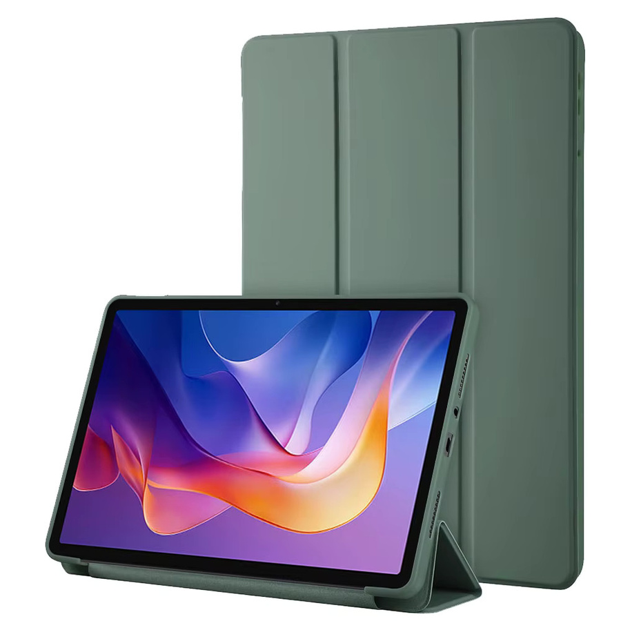 Silikonhülle für Xiaomi Redmi Pad 2 11 Zoll 2025, ultradünne dreifach faltbare Standhülle aus PU-Leder mit automatischem Schlaf- und Wachmodus in Schwarz oder Grün - Bild 7