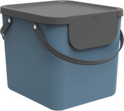 Rotho Müllsystem Albula Recycling-System mit Klappdeckel, Blau, Volumen: 40 l - Bild 1