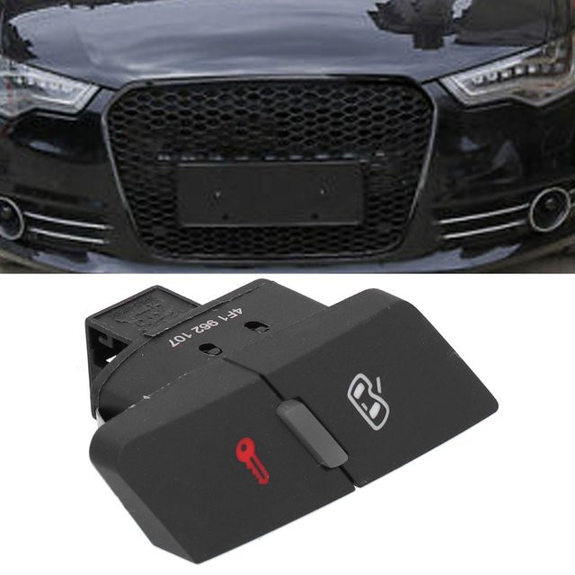 DOACT Zentralverriegelungsschalter für die linke Vordertür von Audi A6L 05-08, Schwarz - Bild 1