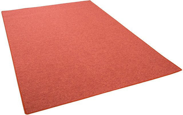 Snapstyle Feinschlingen Velour Teppich Strong in Terrakotta, B: 80 cm, L: 400 cm - Bild 1