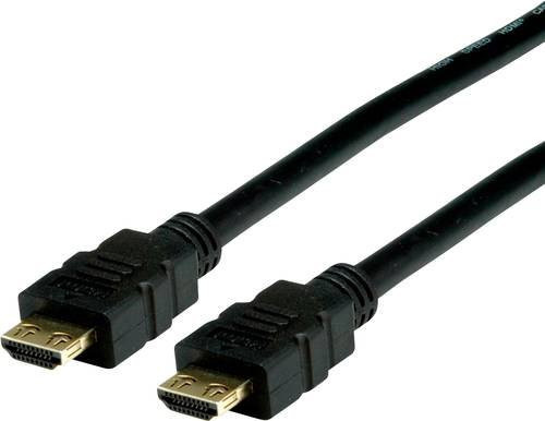 Value HDMI Anschlusskabel 4K UHD doppelt geschirmt Schwarz Länge: 1,5 m - Bild 1
