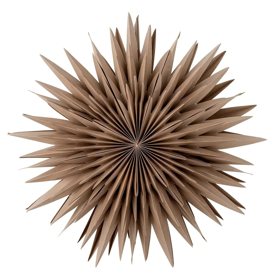 Bloomingville Elijas Stern aus Papier in Braun, 50 cm - Bild 1
