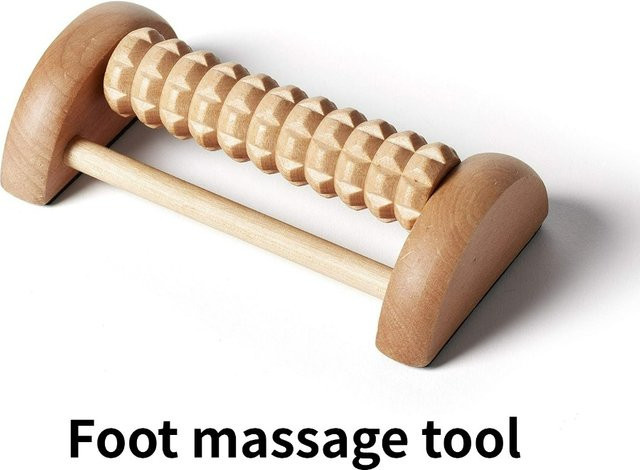OUUME Holz-Akupressur-Fußroller, Unisex - Bild 1