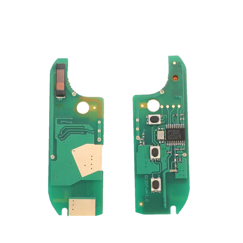 Jingyuqin 433MHz PCF7946 Chip Fernbedienung Autoschlüssel Platine in Grün für Fiat Doblo Fiorino Grande Punto Evo Qubo - Bild 2