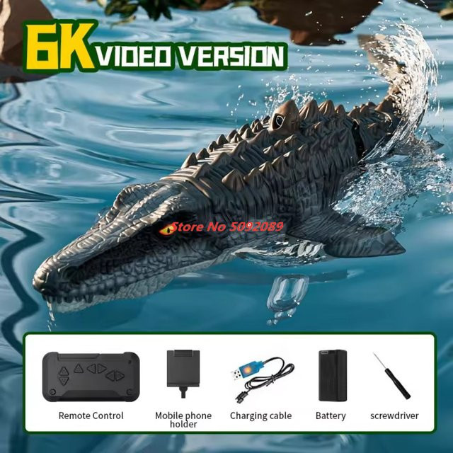 Tccicadas Dinosaurier, Ferngesteuertes Boot, mit Spray Wasser - Bild 1