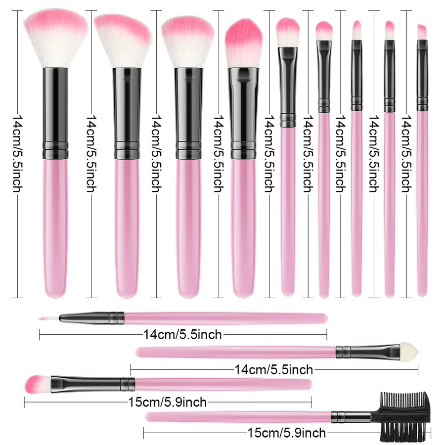 RUNTOIN Make-up Pinsel Set, 13 Stück, Unisex - Bild 3