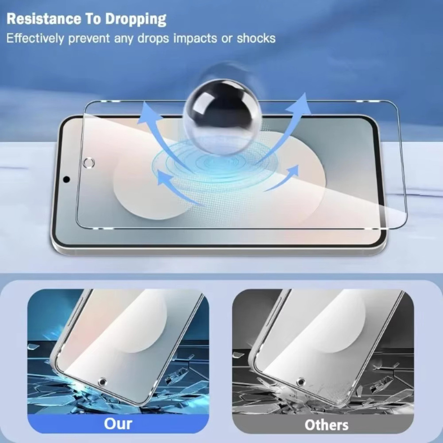 2 Stück HD Displayschutz aus gehärtetem Glas für Samsung Galaxy S25 Ultra, S24, S23, S22, S21 und FE in Transparent - Bild 4