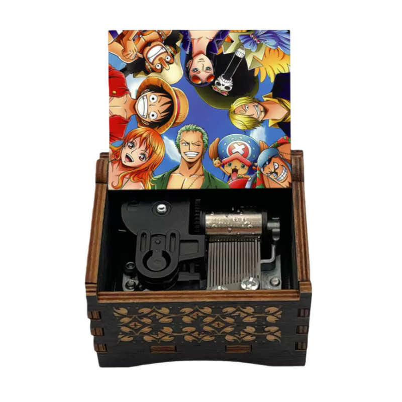 Bandai One Piece Binks Sake Handkurbel-Spieluhr aus Holz als mechanische Oktav-Orgel in Multicolor - Bild 2