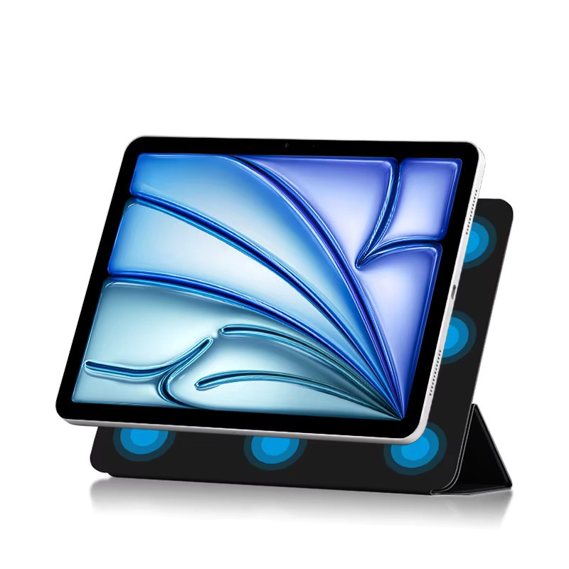 LFOIQN Smart Case Magnetische Folio Hülle für iPad Air 11 Zoll M4 13 Zoll und iPad Pro in Schwarz - Bild 3