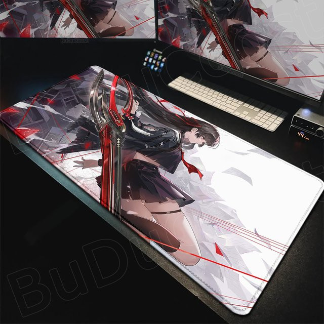BuDuCoost Gaming Mousepad Wuthering Waves Chisa Anime Mädchen Schreibtischunterlage Multicolour - Bild 1