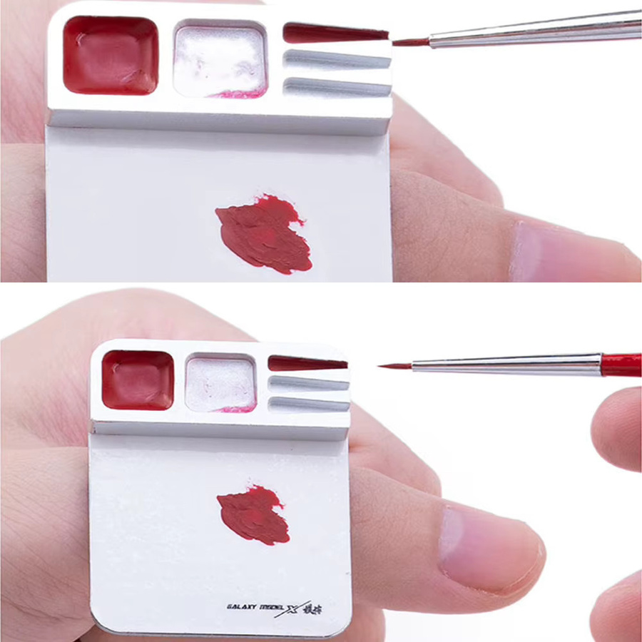 SANMERSEN Finger Palette, Modell Malerei Werkzeug, Weiß - Bild 5
