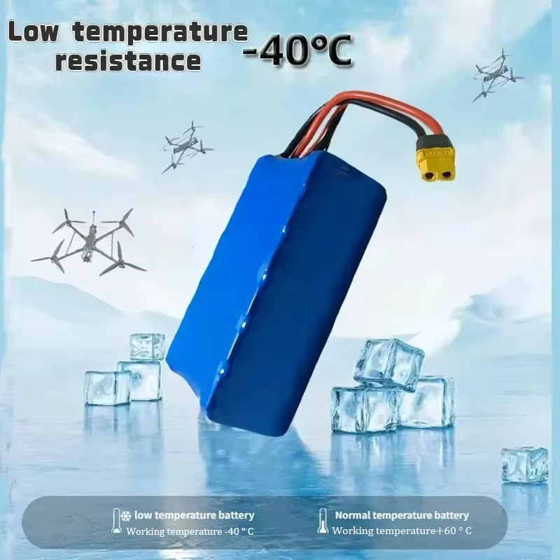 SUYIJIA Lithiumbatterie 22,2 V 8400 mAh 6S2P für FPV Modellflugzeuge und Drohnen, Blau - Bild 3