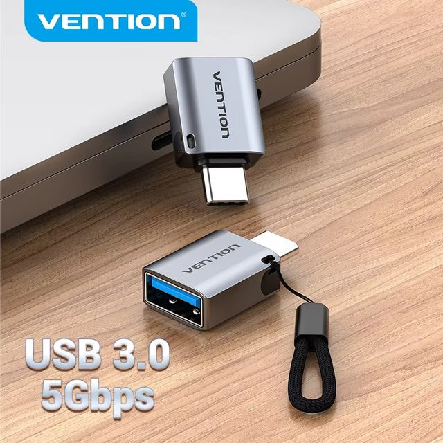 Vention USB-C-Adapter von Typ C auf USB 3.0 und 2.0 Buchse als OTG-Kabel für MacBook Pro, Huawei Mate 30 und Samsung S10 - Bild 1
