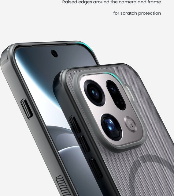 Nillkin Magsafe Magnetic Frosted Shield 360PC TPU Bumper Hülle für OPPO Find X9 Pro 5G in Schwarz - Bild 1