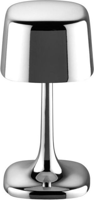 APS Akkutischleuchte SOHO LED dimmbar mit Fernbedienung, Silber, B/T/H: 10,6 x 10,6 x 21,5 cm - Bild 1