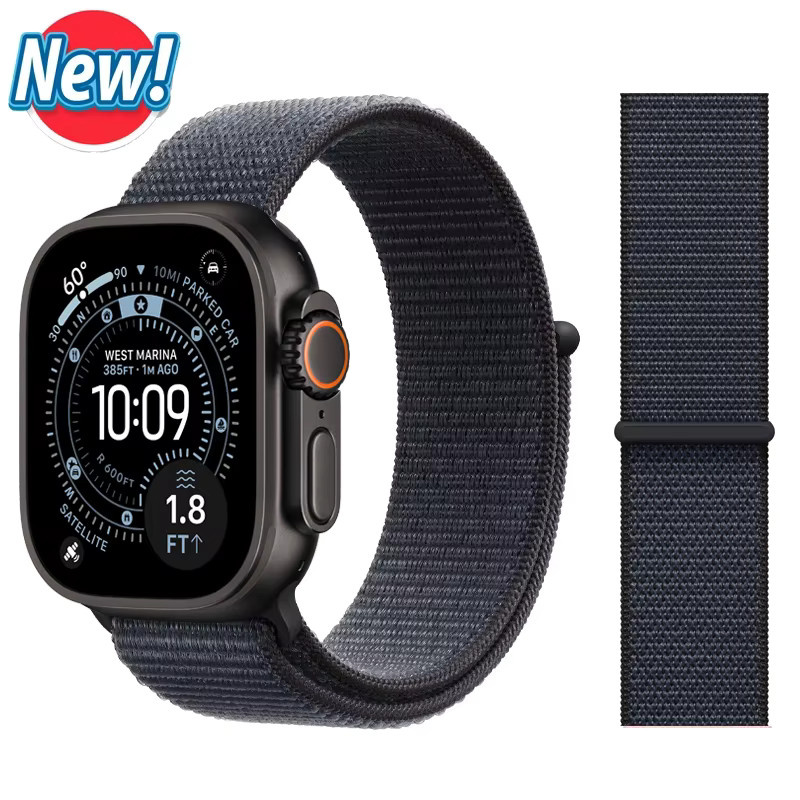 Uhrenarmband Nylon, Schwarz, Unisex - Bild 2