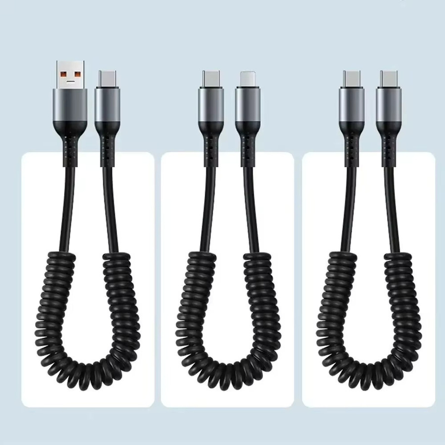 USB-C zu USB-C Schnellladekabel 6A für iPhone, Huawei, Xiaomi und Samsung in Schwarz - Bild 6