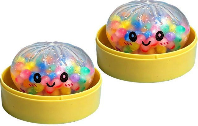 Bunte Glitzer-Knödel Squishies, 1-12 Stück, Sensorisches Quetschspielzeug - Bild 1