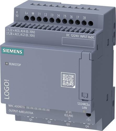 Siemens Logo! 9 SPS-Steuerungsmodul 6ED1052-2MD08-0BA3 in Grau, 24 V/DC, 12 V/DC - Bild 1