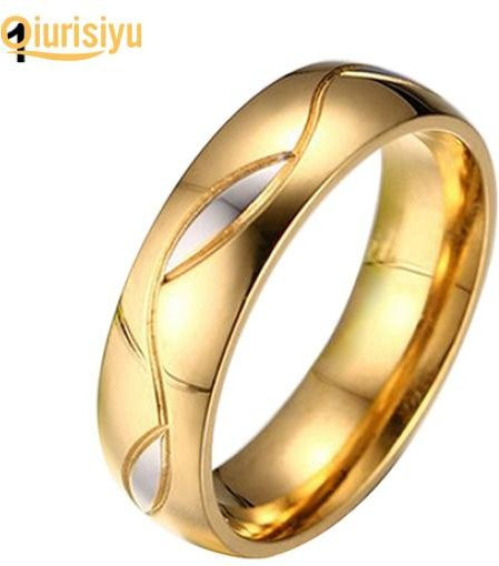 bodhiwish Verlobungsring 18K vergoldet, Zirkonia, Edelstahl, Unisex - Bild 1