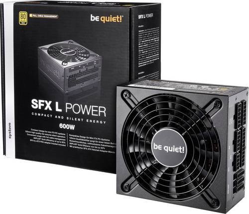be quiet! SFX-L Power Netzteil 600W SFX 80PLUS Gold Schwarz - Bild 1