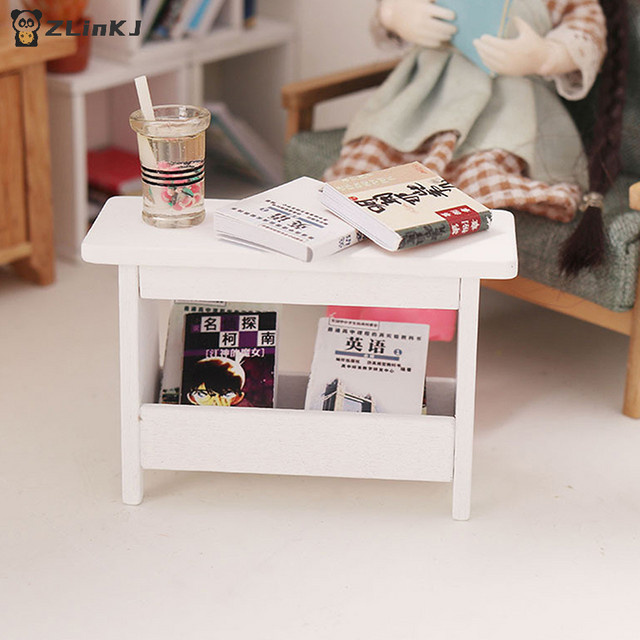 MYPANDA Miniatur Möbel Set für Puppenhaus im Maßstab 1:12 in Weiß - Bild 1