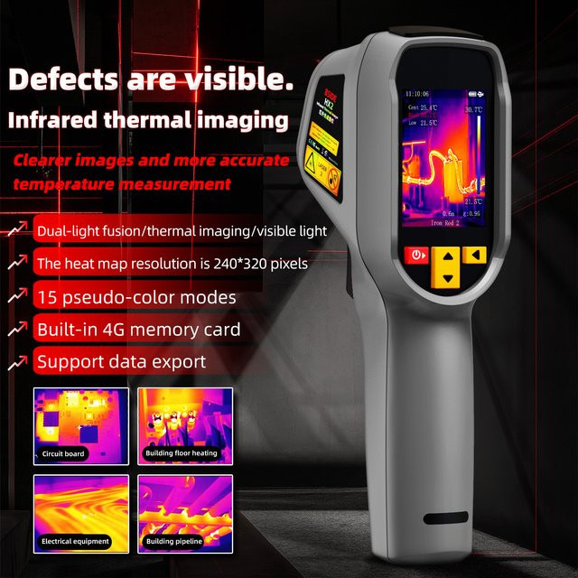 BSIDE Wärmebildkamera als tragbares Handgerät mit HD-Display und 240 x 320 IR-Auflösung für die elektrische Inspektion - Bild 1