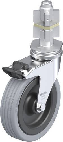 Blickle LRA-VPA 100G-FI-E05 Lenkrolle mit Feststeller in Schwarz-Grau, Rad-Durchmesser: 100 mm, Tragfähigkeit: 70 kg - Bild 1