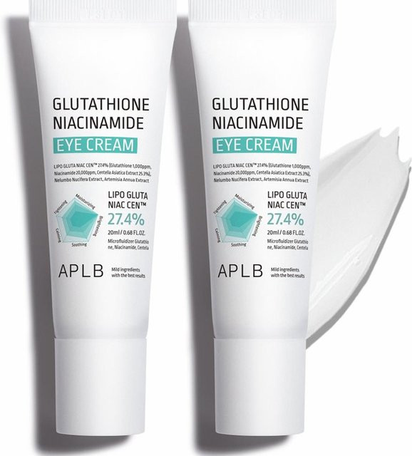 APLB Glutathion-Niacinamid Augencreme, 20 ml, mit Hyaluronsäure - Bild 1