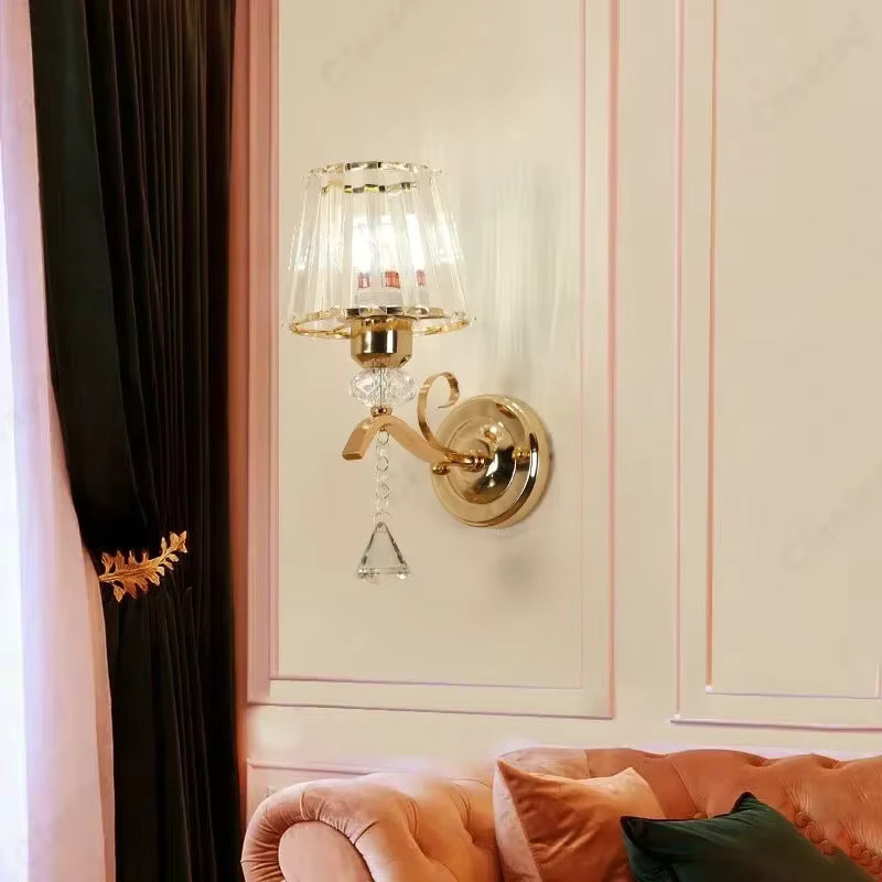 Claeted LED Wandleuchte mit Kristall-Lampenschirm für Wohnzimmer, Schlafzimmer und Badezimmer - Bild 2