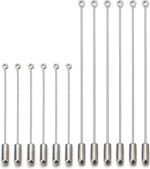 Brosche Pin Metall, Rhodium, Silber, Unisex - Bild 1