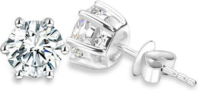 Ohrstecker 925 Silber, Zirkonia, Damen - Bild 1