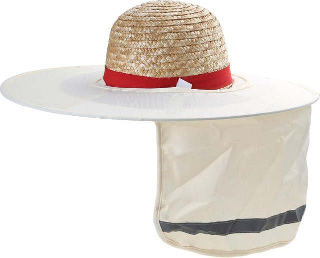 Cornbread Sonnenschutz für Schutzhelme mit Nackenschutz und breiter Krempe, beige, Kunststoff - Bild 1