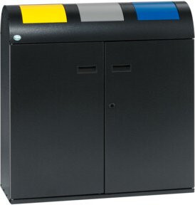 VAR Wertstoffsammelstation WSS 75 R in Schwarz - Bild 1