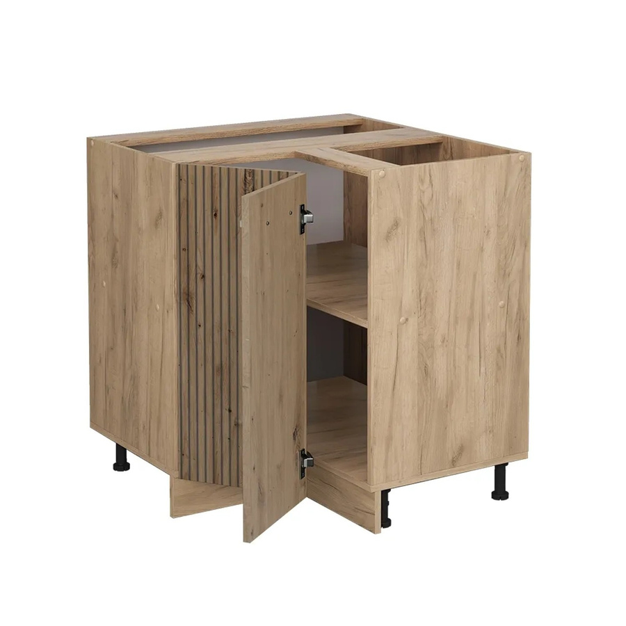 Vicco Eckunterschrank R-Line Artisan-Eiche/Goldkraft Eiche, B/T/H: 75,6 x 60,0 x 81,6 cm - Bild 2